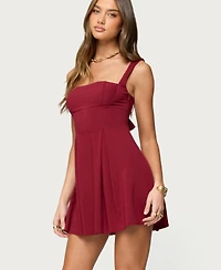 Edikted Women's Mazey Square Neck Mini Dress