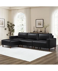 Streamdale Furniture Modern Luxury Sectional Sofa Couch with Convertible Ottoman