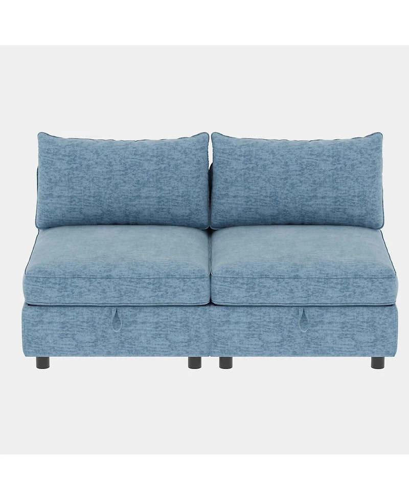 Streamdale Furniture Love Seat Couch with Chaise and Storage for Small Spaces