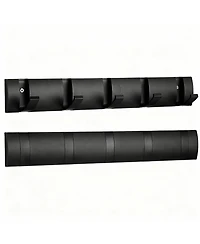 Yigii 5-Drawer Retractable Aluminum Wall Hanger for Coats, Hats, Scarves