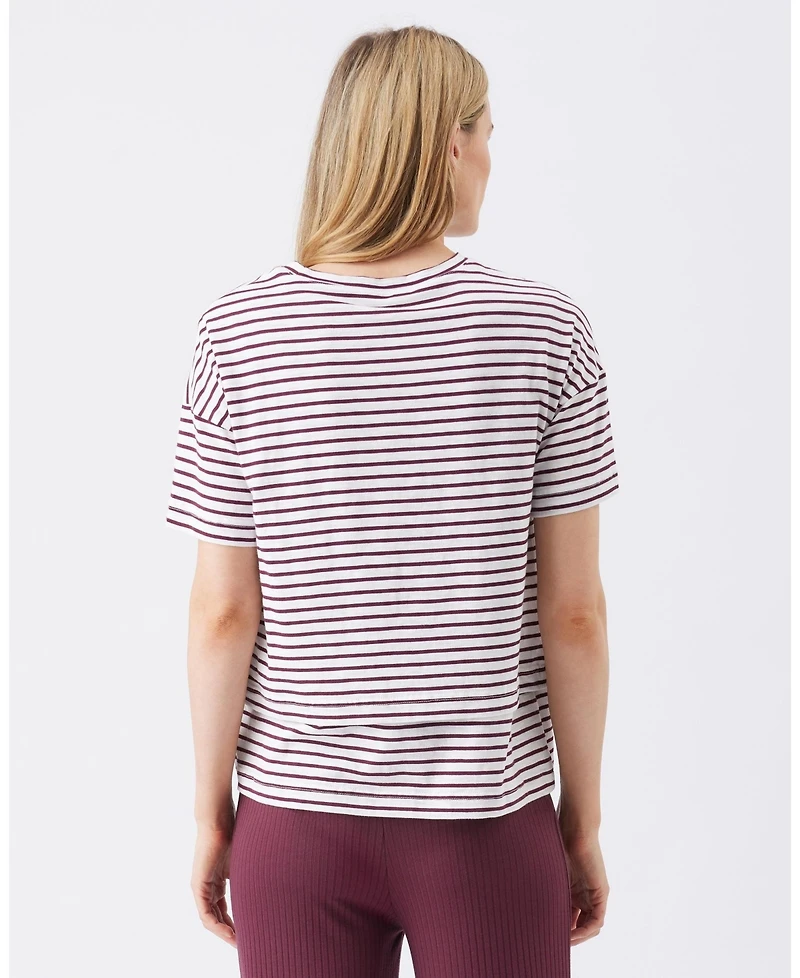 Ripe Maternity Claudette Nursing Tee / Maroon