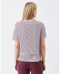 Ripe Maternity Claudette Nursing Tee / Maroon
