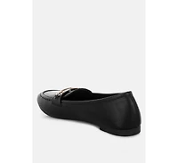 London Rag Women's Oliot Horsebit Detail Flat Loafers