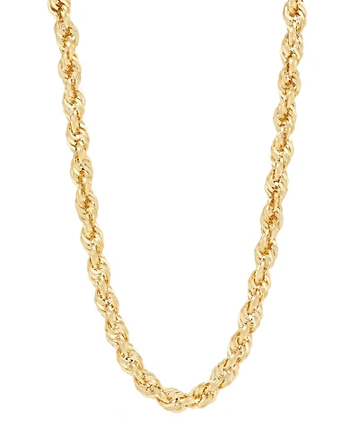 Macy's Hollow Rope Chain Necklace in 14k Yellow Gold