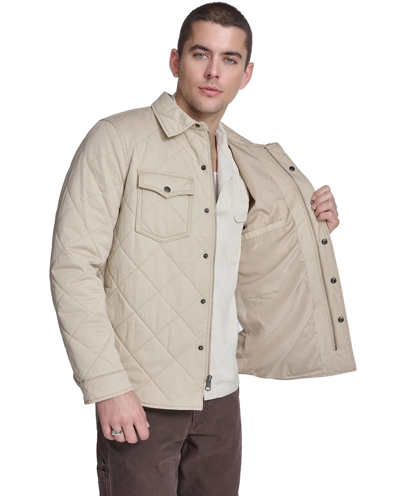 Levi's Men's Quilted Zippered Western Shirt Jacket