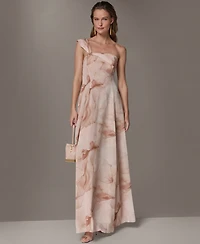 Donna Karan New York Women's One-Shoulder Ball Gown