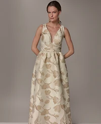 Donna Karan New York Women's V-Neck Ball Gown