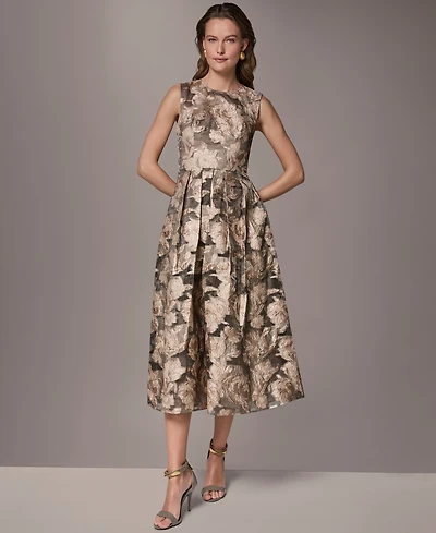 Donna Karan New York Women's Crewneck Midi Dress