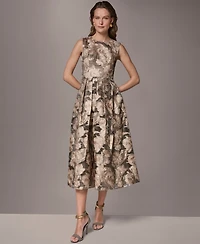 Donna Karan New York Women's Crewneck Midi Dress