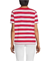 Lands' End Women's Tall Relaxed Supima Cotton Crew Neck T-Shirt