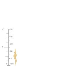 Grown With Love Italian Horn Pendant in 10k Yellow Gold