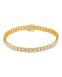 Grown With Love Lab Grown Diamond Bracelet (2 ct. t.w.) in 14k Yellow Gold Plated Sterling Silver