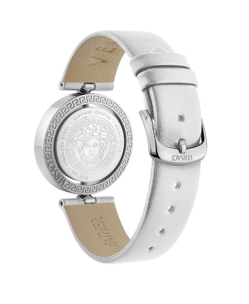 Versace Women's Eon Silver Stainless Steel Strap Watch, 33.6mm