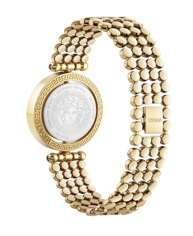 Versace Women's Eon Ip Yellow Gold Stainless Steel Bracelet Watch