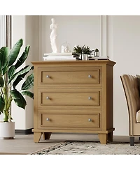 gaomon 3 Drawer Dresser for Bedroom, Wood Chest of Drawers Bedroom