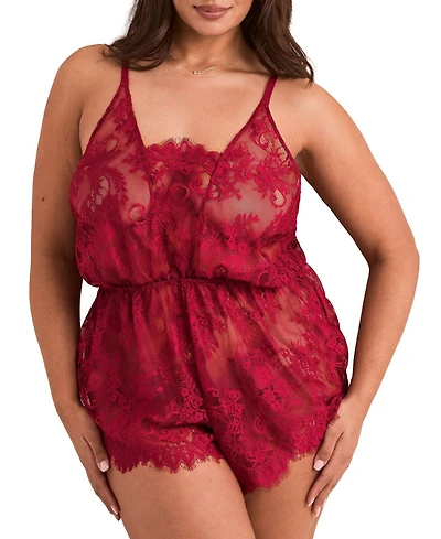 Adore Me Plus Jasmin Romper Lingerie