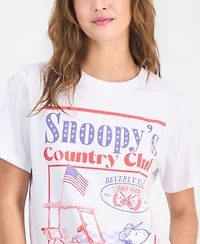 Grayson Threads, The Label Juniors' Snoopy Country Club Graphic Print T-Shirt