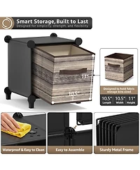 Sorbus -Cube Storage Organizer Cubby Shelf for Closet, Toys, Books, and More Space-Saving Bookshelf Bedroom, Living Room