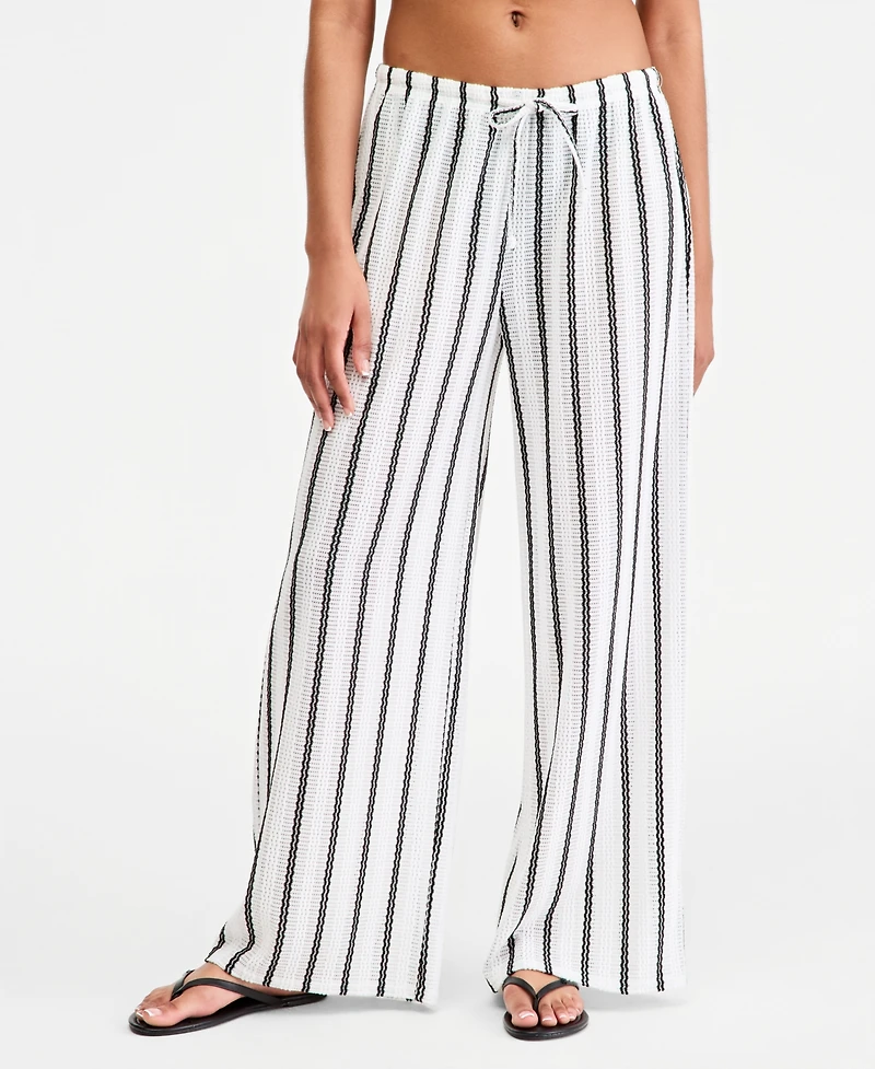 Dotti Women's Striped Swim Cover-Up Pants