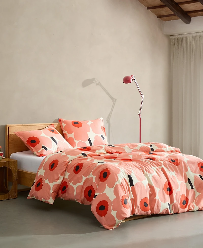 Marimekko Unikko Cotton 3-Pc. Duvet Cover Set, King