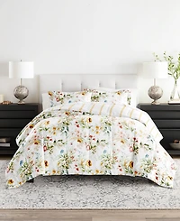 ienjoy Home Bedding Bundle Patterned 7-Piece Comforter Set, California King