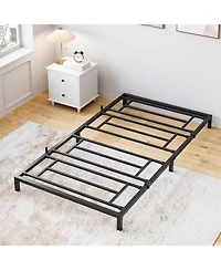 gaomon 6 Inch Twin Bed Frame No Box Spring Needed, Heavy Duty Metal Platform Bed Frame Twin Size for Bedroom Easy Assembly