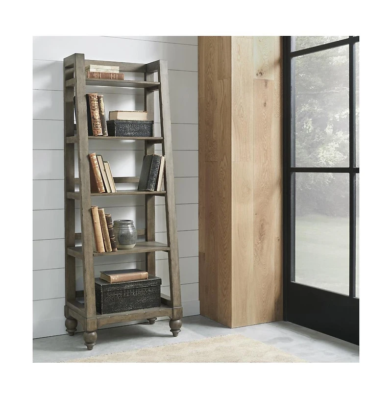 Liberty Furniture Industries, Inc Americana Farmhouse Leaning Pier Bookcase