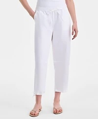 Charter Club Women's 100% Linen Drawstring Barrel-Leg Pants, Macy's Exclusive