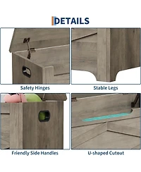 gaomon 39.4" Wooden Storage Chest