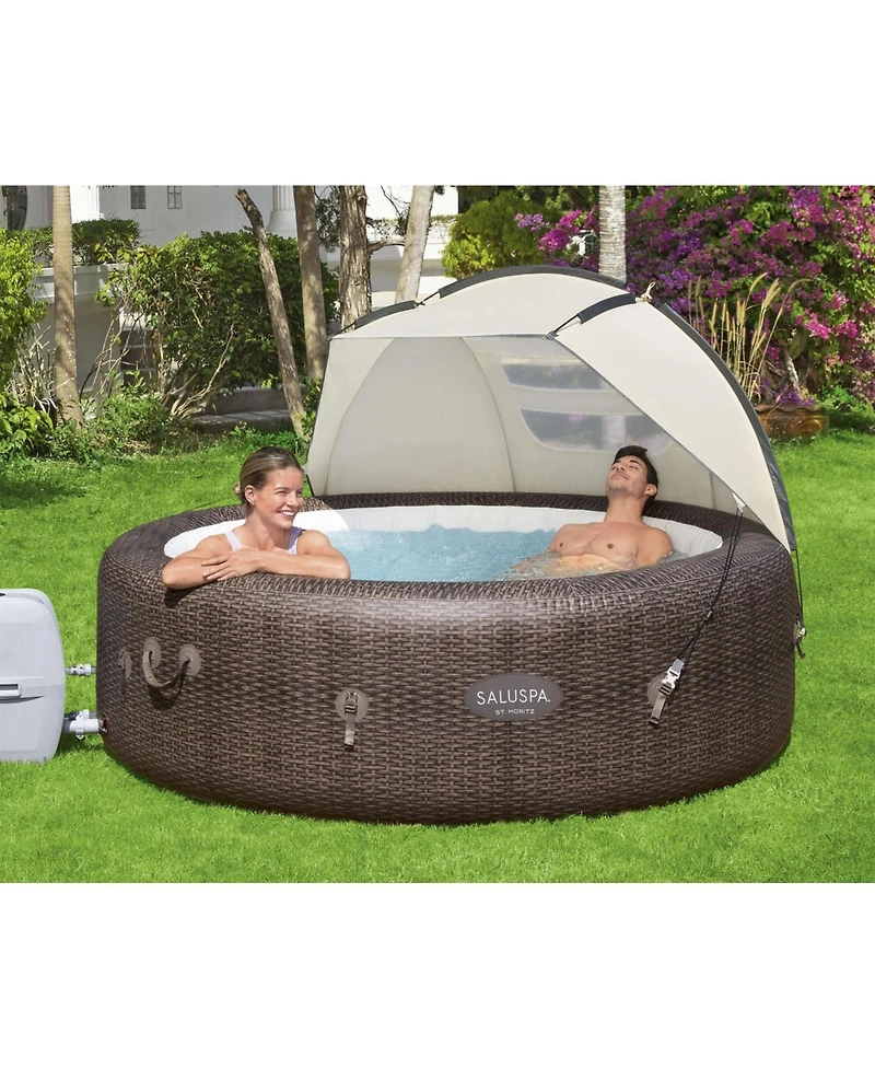 Bestway SaluSpa Sun Shade Canopy Accessory for Round Inflatable Hot Tub Spas