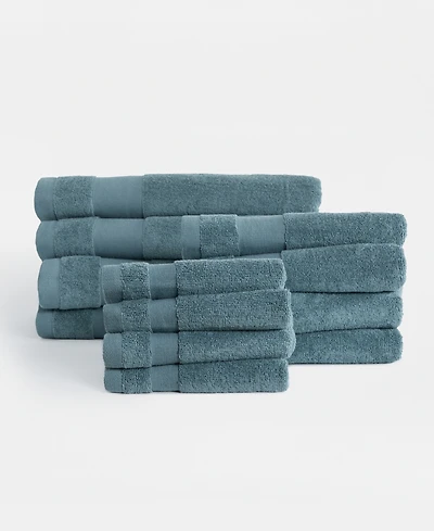 ienjoy Home Assorted 12-Pc. Cotton Bath Towel Set, 54" x 30"