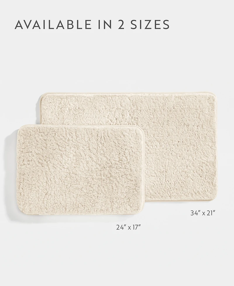 ienjoy Home Plush Absorbent Bath Mat, 24" x 17"