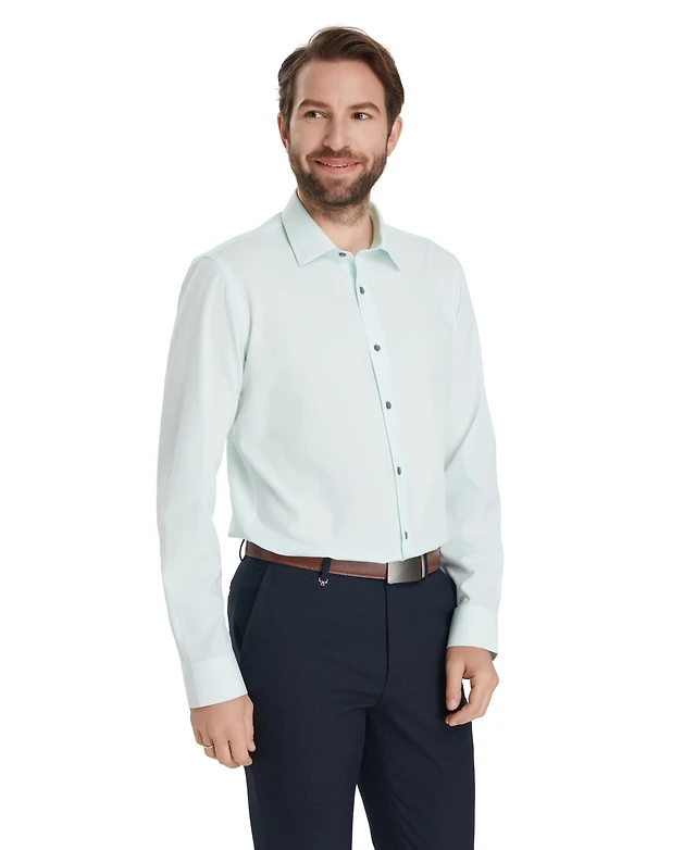 slim fit dress slacks Slim-Fit White Dress Shirt