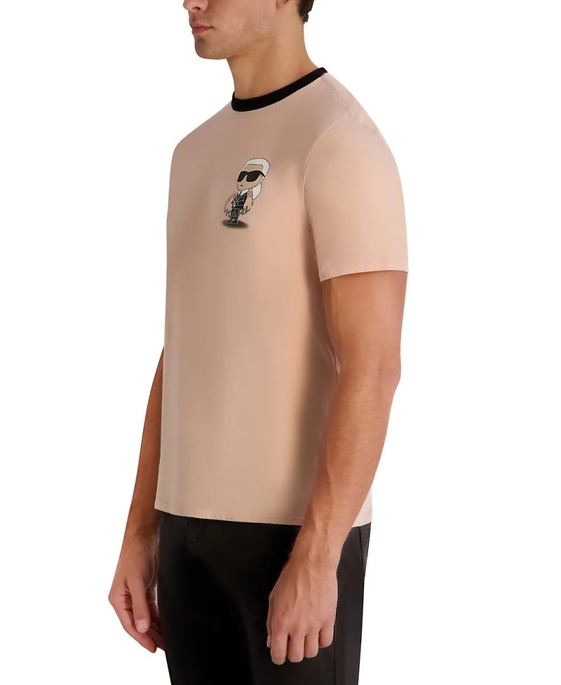 Karl Lagerfeld Paris Men's Floating Chest Graphic T-Shirt