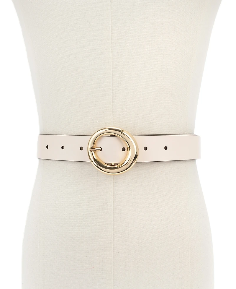 kate spade new york Women's Round Molten Buckle Belt