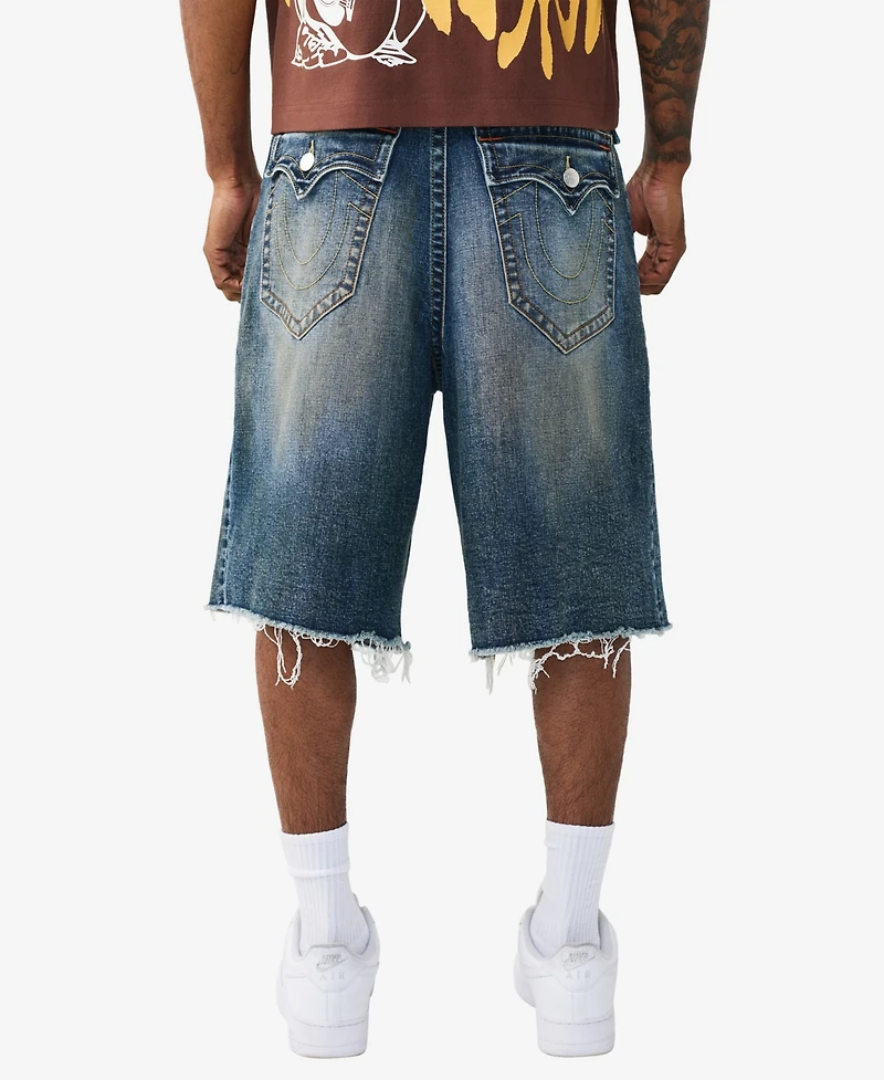 True Religion Men's Regular-Fit Hem Shorts