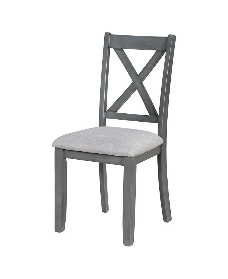 Streamdale Furniture 6-Piece Solid Wood Foldable Dining Set with Bench