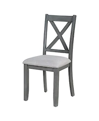 Streamdale Furniture 6-Piece Solid Wood Foldable Dining Set with Bench