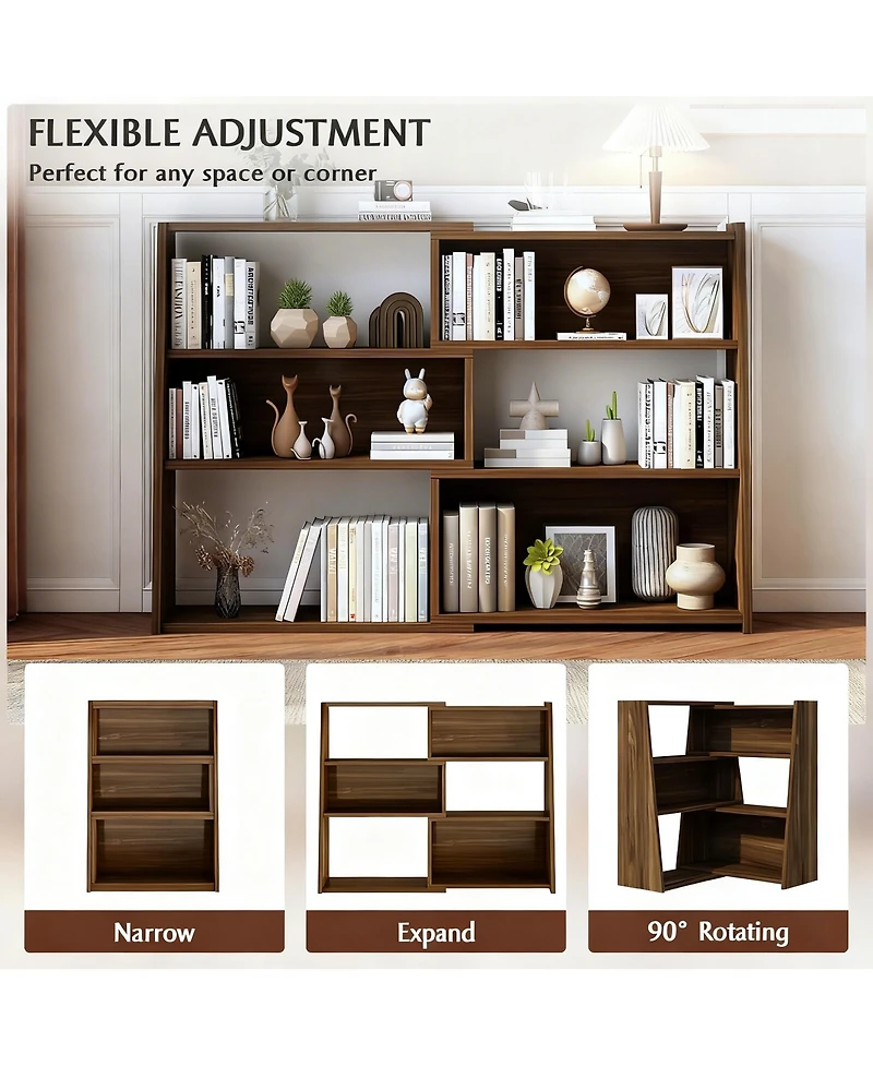 Yigii Extendable Modular Cube Bookshelf -Storage for Small Spaces