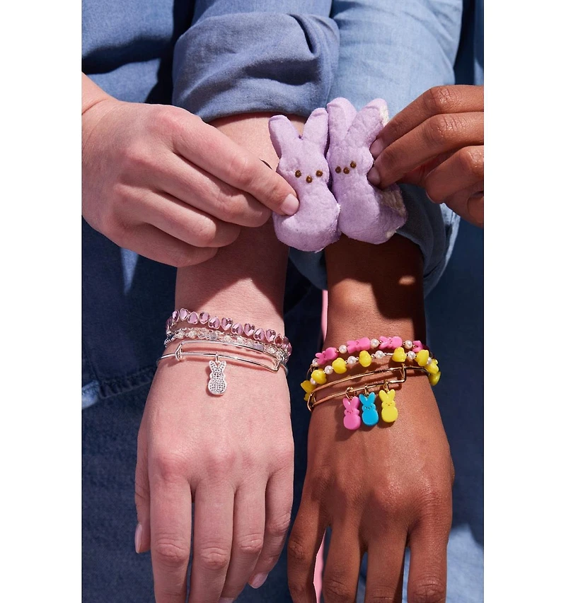 Alex and Ani Peeps Bunny Beaded Bangle Bracelet