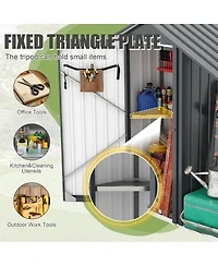 Streamdale Furniture Campcraft galvanized iron garden shed, waterproof, compact, easy assembly