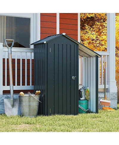 Streamdale Furniture Campcraft galvanized iron garden shed, waterproof, compact, easy assembly