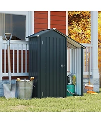 Streamdale Furniture Campcraft galvanized iron garden shed, waterproof, compact, easy assembly