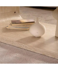 Streamdale Furniture Modern Open-Frame Curved Light Wood Coffee Table with Storage