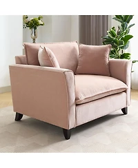 Streamdale Furniture Chenille Oversized Armchair, Comfy Chair and a Half Sofa with Pillow