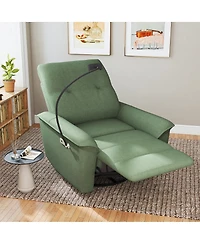 Streamdale Furniture 270° Power Swivel Rocker Recliner w/ Phone Holder & Usb Ports