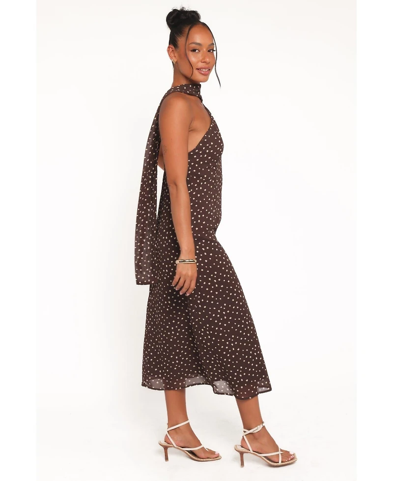 Petal and Pup Women's Elva Halterneck Midi Dress