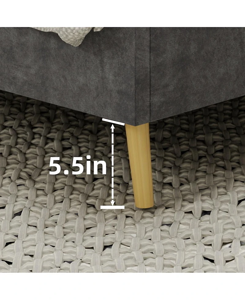 Streamdale Furniture Suede Soft Package Bed