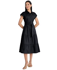 Maggy London Women's Collared Shirt Dress