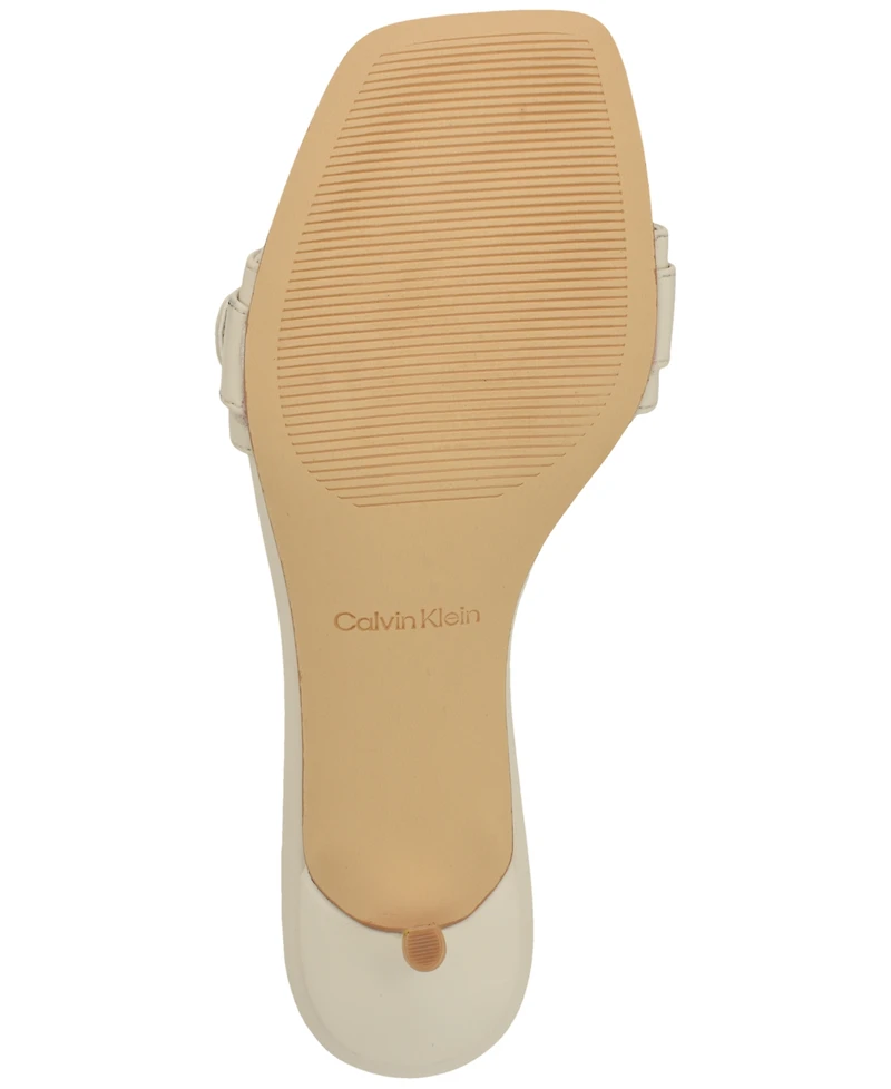 Calvin Klein Women's Neveena Kitten Heel Sandals
